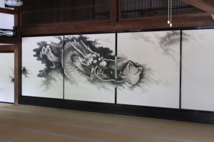Peinture murale dans le hojo